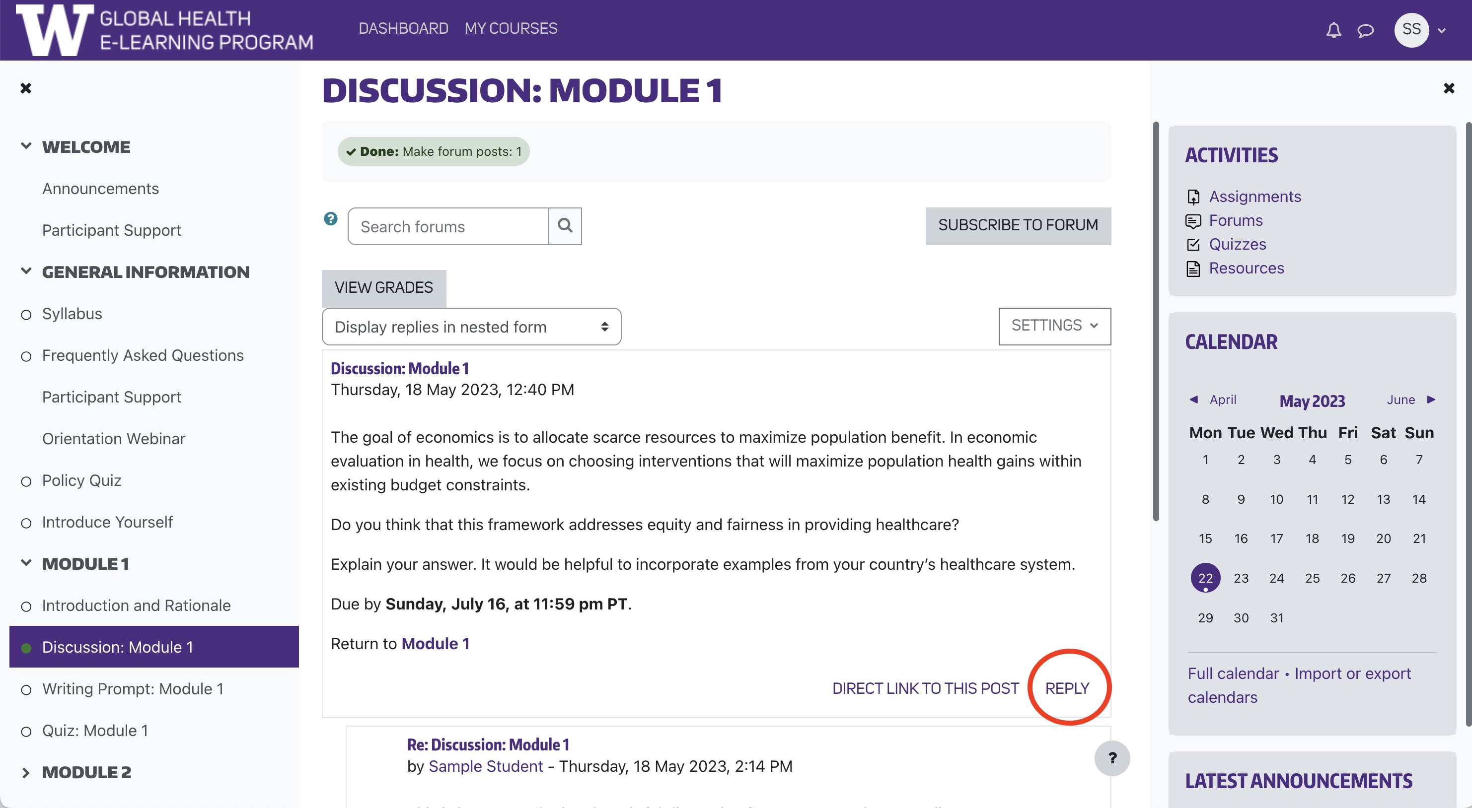 how-to-post-in-a-discussion-forum-in-moodle