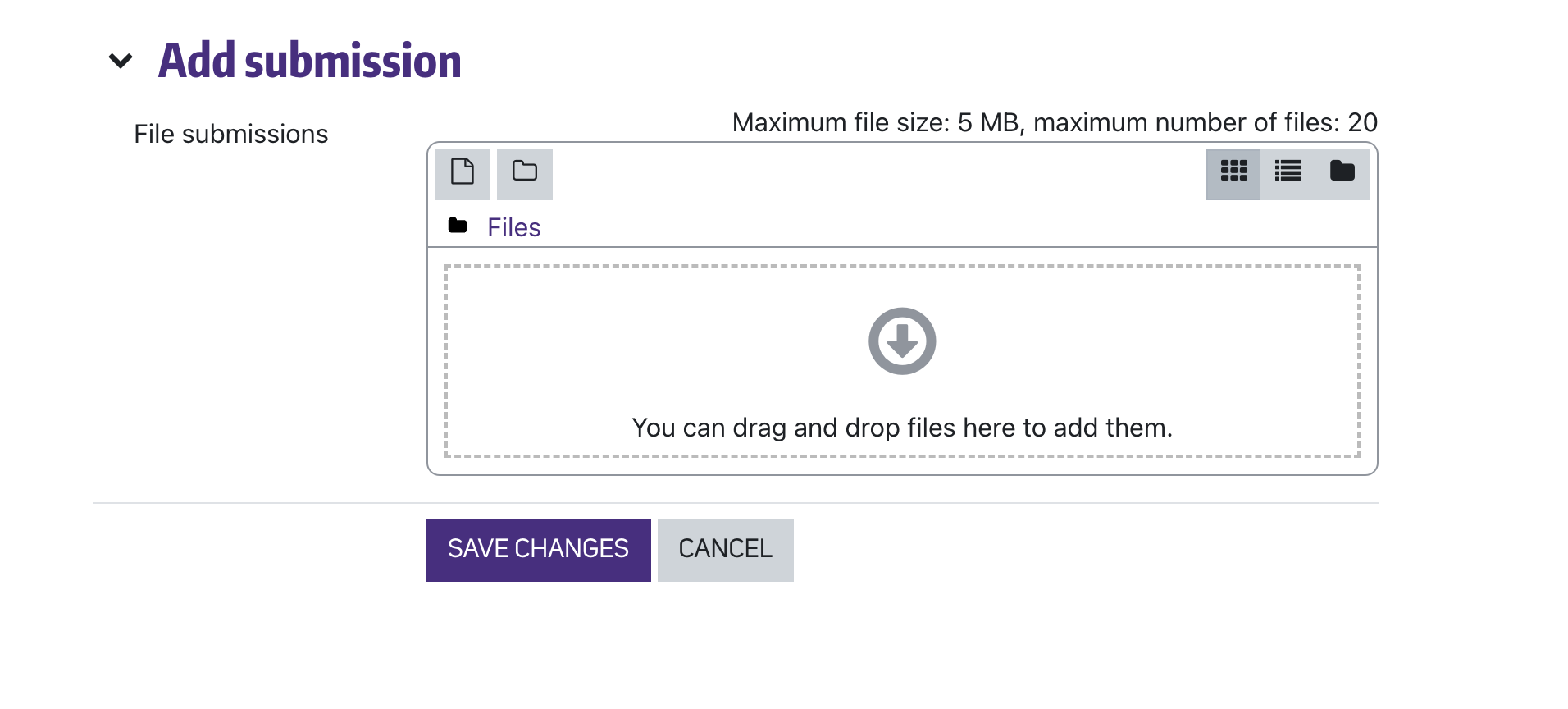 this assignment is not accepting submissions moodle